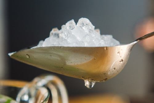 Single Spoon With Ice