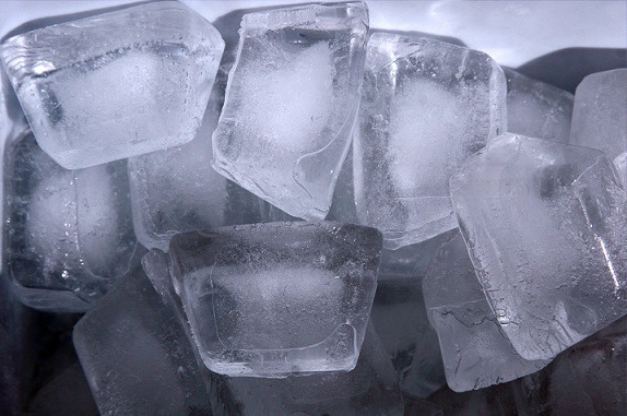 Cubed ice