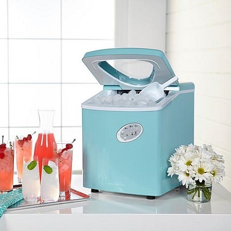 Blue Portable Ice Machine